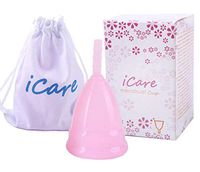 Anytime Gobal Menstrual Cup with Travel Soft and Reusable Period Cup Small Size (Pink, Small)