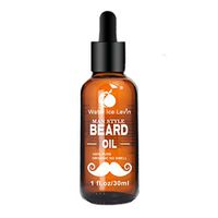 Putars Portable Multifunction Men Beard Oil for Styling Beeswax Moisturizing Smoothing Gentlemen Beard Care Conditioner Gold 30ml