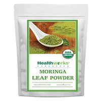 Healthworks Moringa Leaf Powder (8 Ounces) | Organic, Pure & Raw | Keto & Vegan| Nutrient-Rich | Smoothie, Lattes, Tea, Juices & Baking Recipes | Antioxidant Superfood