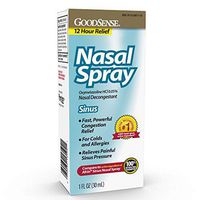 GoodSense Oxymetazoline HCl 0.05% Nasal Allergy Spray for Sinus Relief and Allergy Relief
