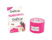 CanDo Kinesiology Tape, 2" x 16.5 ft, Pink, 1 Roll
