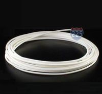 25 FT 1/4" 6mm Polyolefin White Heat Shrink Tubing 2:1 Ratio