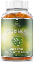 Moringa Gummies from Miracle Tree Leaf, Superfood Supplements, All-Natural Source of Vegan Nutrients, Minerals, Vitamins and Antioxidants, 60 Chewable Gummy Vitamins