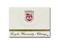 Signature Announcements Loyola University, Chicago Graduation Announcements, Platinum style, Elite Pack 20 with Loyola U., Chicago Seal Foil