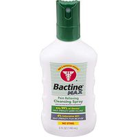 Bactine MAX Pain Relieving Cleansing Spray with 4% Lidocaine, 5 Ounce (Pack of 1)