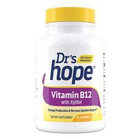 Dr's Hope Vitamin B12 (cyanocobalamin) 1000 mcg - Great Taste, Chewable, Fast Absorption, Supports Energy Levels, Oral Heath, Non-GMO, No Artificial Additives - Made in USA 90 Tablets
