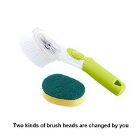 Brush Cleaning, Sponge and Bristles with Soap Dispenser 1 Replacement Heads The Washing Up Plus Heavy Duty Sponge