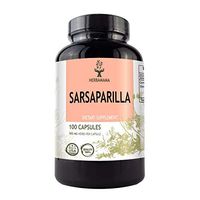 Sarsaparilla 100 Capsules 500 mg | Filled with Organic Sarsaparilla Root | Non-GMO