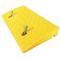 Rubber Car Curb Ramps Plastic Ramp Pad, Can Be Fixed Road Tooth Pads, Car Ramp Wheelchair Skateboard Stairs Slanting Line Triangle Uphill Pad (Size: 50 27 7cm) Threshold Ramp Kit Set for Driveway-