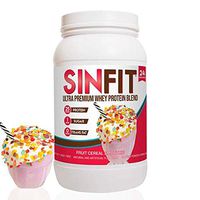SinFit (Sinister Labs) Ultra Premium Whey Protein Blend, Fruit Cereal Smoothie, 25g, Non-Soy Formula, Smoothie-Like (1.8 lb - 24 Serving)