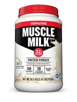 Muscle Milk Genuine Protein Powder, Cake Batter, 32g Protein, 2.47 Pound