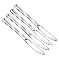 UPKOCH 18pcs Disposable Silver Plastic Knives Flatware Cutlery for Wedding Birthday Dinner