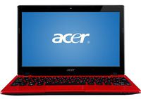 Acer  Aspire One 725  11.6 inches Netbook (1 GHz AMD C Series,  2 GB DDR3, 320 GB,  Windows 8) Red