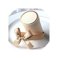 Creative Cylinder Candy Boxes Wedding Party Favors and Gift Box Paper Boxes for Packaging Gift Bags for Wedding Decoration,Beige,60 Pcs