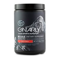 Gnarly Nutrition, BCAA Pre and Post Workout Supplement to Reduce Muscle Soreness, Caffeinated, Fruit Punch (30 Servings)