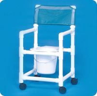 Standard Line Slant Seat Shower Chair Commode - VLSC16P - 38" H x 21" W x 25.5" D