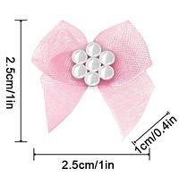18 Color Pre-Tied Pink Satin Gift Bows (Pack of 50)