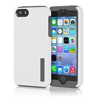 iPhone 5 5S SE Case, Incipio DualPro Case Shockproof Hard Shell Hybrid Authentic Rugged Cover - White/Gray