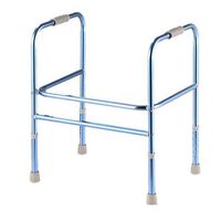 Walkers Toilet Blue Aluminum Double Handrail Elderly Disabled Walking Auxiliary Four-Legged Stick 55.5cm42.5cm63.5cm MUMUJIN