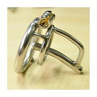 Bondage Stimulating Belt Accessories, Comfortable Sleek Toy for Relaxing Emotions, Invisible Lock Mini Cage for Men HAIWEHAO (Size : Ring 45mm)