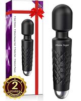 Mumu Sugar Wand Massager Powerful, Cordless Rechargeable Wand Massager with 8 Powerful Speeds and 20 Modes Electric Waterproof Personal Massager Wand for Back Neck Shoulder Legs