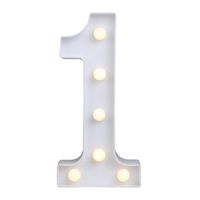 Decorative Led Light Up Number Letters Alphabet Numbers Letter Marquee Night Lights Plastic Lamp Sign for Wedding Decor Festival Home Birthday Party Bar Decoration Christmas Battery Operated (1)