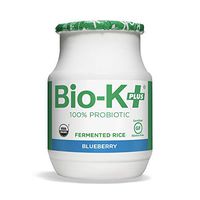 Bio-K Plus - Blueberry Flavor, Drinkable Probiotics for Women & Men - Fermented Rice, Dairy-Free, Featuring 50 Billion Live & Active Bacteria, Gluten-Free, Vegan - Shipped Cold (6) Bottles, 3.5 oz