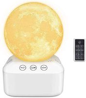 LINGSFIRE Moon Night Light Sound Machine, White Noise Machine for Sleeping with 10 Soothing Sounds, USB Rechargeable Portable Sleep Machine with Timer and Remote, Sleep Therapy for Adult and Baby Kids