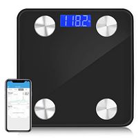 HUAXIN Bathroom Weight Scale Digital Electronic Smart Wireless Black