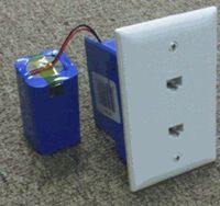 Telephone Wall Jack Hidden Spy Camera Battery Powered w/ DVR & 30-Day Standby Battery - HD Video Quality Hidden Recording - No Wires - Up to 32 GB Built-In Storage - Self-Powered Spy Camera