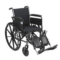 Drive Cruiser III Light Weight Wheelchair with Flip Back Removable Arms, Full Arms, Elevating Leg Rests, 20" Seat, Model - K320DFA-ELR