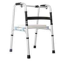 Standard Walkers Walking Aid Walking Stick Folding Walker with Seat Walker Elderly Disabled Four-Leg Lightweight Non-Slip Walking Stick with Hospital Walking Frames