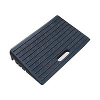 Portable Rubber Ramps, Locomotive Trolley Bicycle Mat- Store Garage Parking Lot Pad Non-Slip Ramps Vehicle Ramps (Color : Black)