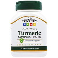 21st Century Turmeric Complex 500 mg - 60 Vegetarian Capsules, Pack of 3