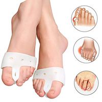 FMMXU 1 Pair = 2 Big Toe Valgus Buccal Cyst Concealer Frontal Bone Thumb Orthopedic Silicone Clip Big Toe Orthopedic Separation Pad