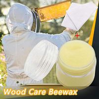Beewax Polish Wood Care Wood Seasoning Beewax - Traditional Beeswax Polish for Wood & Furniture Cleaner - Beautify & Protect for Furniture (20g)