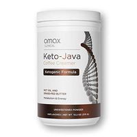 OMAX® Keto-Java MCT Coconut Oil & Grass-Fed Butter Coffee Creamer I Unflavored Low-Carb Powder for Coffee, Lattes | Sugar Free, Gluten Free Ketogenic Energy & Metabolism | 13.2 Ounce (30 Servings)