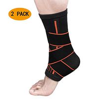 Medical Grade Ankle Brace Support Compression Ankle Strap Foot Support Wrap Breathable Ankle Sleeves 1 Pair for Men Women,Achilles Tendonitis,Ankle Strain,Sprains,Joint Pain Relief,Running,Football