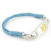 Braided Medical Alert ID Bracelet - Custom Engraving Included -Fun, Modern & Casual - River