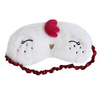 Monai Cute 3D Sleep Travel Nap Night Mask Soft Plush Blindfold Little Chicken Sleeping Home Eye Cover for Women Girls Kids (Chicken)