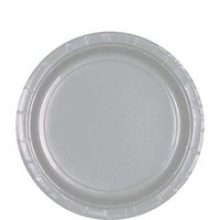Round Paper Plates | 20ct (10.5 inch, Silver)