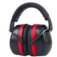 Noise-Cancelling Headphones, Sound-Proof Earmuffs, Noise-Proof Headphones, Attenuation of 35 DB - for Noisy and Stressful Environments (Color : Red)