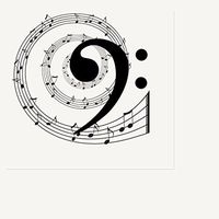 Music Note BASS Lunch Napkin