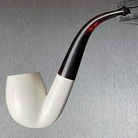 Fully Bent OOM Paul Smooth Meerschaum Classic Tobacco Pipe by Paykoc M003007