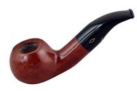 ROMBO (Ambrata) briar bent tomato smooth tobacco smoking pipe from Brebbia (Italy)