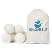 Set of 6 Extra Large 100% Organic New Zealand Wool Dryer Balls by WoolDryer Plus | Once you go wool, you'll never go back.