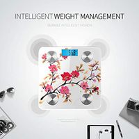 Blossom Cherry Tree Branches Scale Body Fat Weight Scale Digital Scale Bathroom Tracks 8 Key Compositions Analyzer Sync with Fitness Apps 400 Lbs