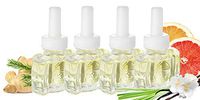 (4 Pack) Scent Fill Grapefruit Vanilla Plug in Refill fits Air Wick and More