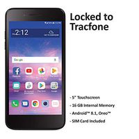 Tracfone Carrier-Locked LG Rebel 4 4G LTE Prepaid Smartphone - Black - 16GB - Sim Card Included - CDMA