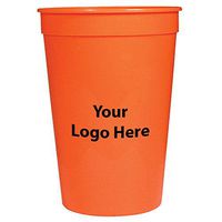 Personalized Custom Stadium Cups - Smooth Finish - 250 Quantity - $0.65 Each - Bulk Promotional Product with Your Logo/Customized. 16-Ounce Capacity.